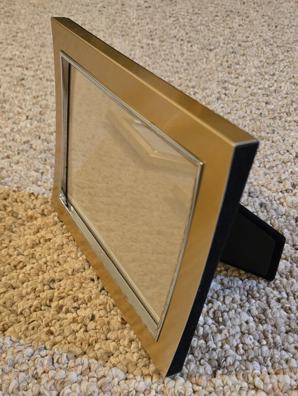 Brushed Brass & Silvertone Frame - 4.5